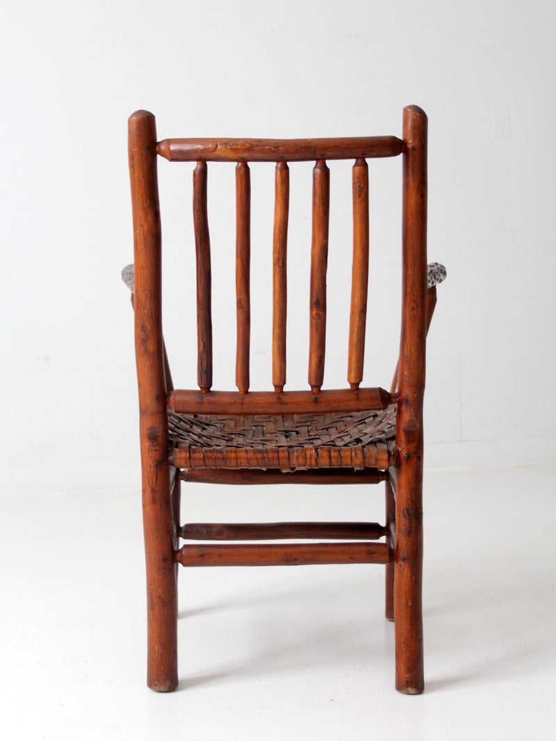 antique hickory arm chair