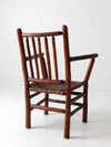 antique hickory arm chair