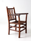 antique hickory arm chair