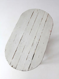 antique white wicker sunroom table