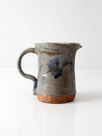 vintage handmade studio pottery pitcher