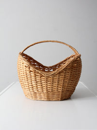 vintage wicker gathering basket