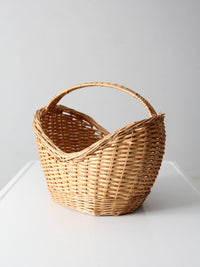 vintage wicker gathering basket