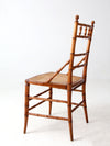 antique faux bamboo side chair