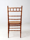 antique faux bamboo side chair