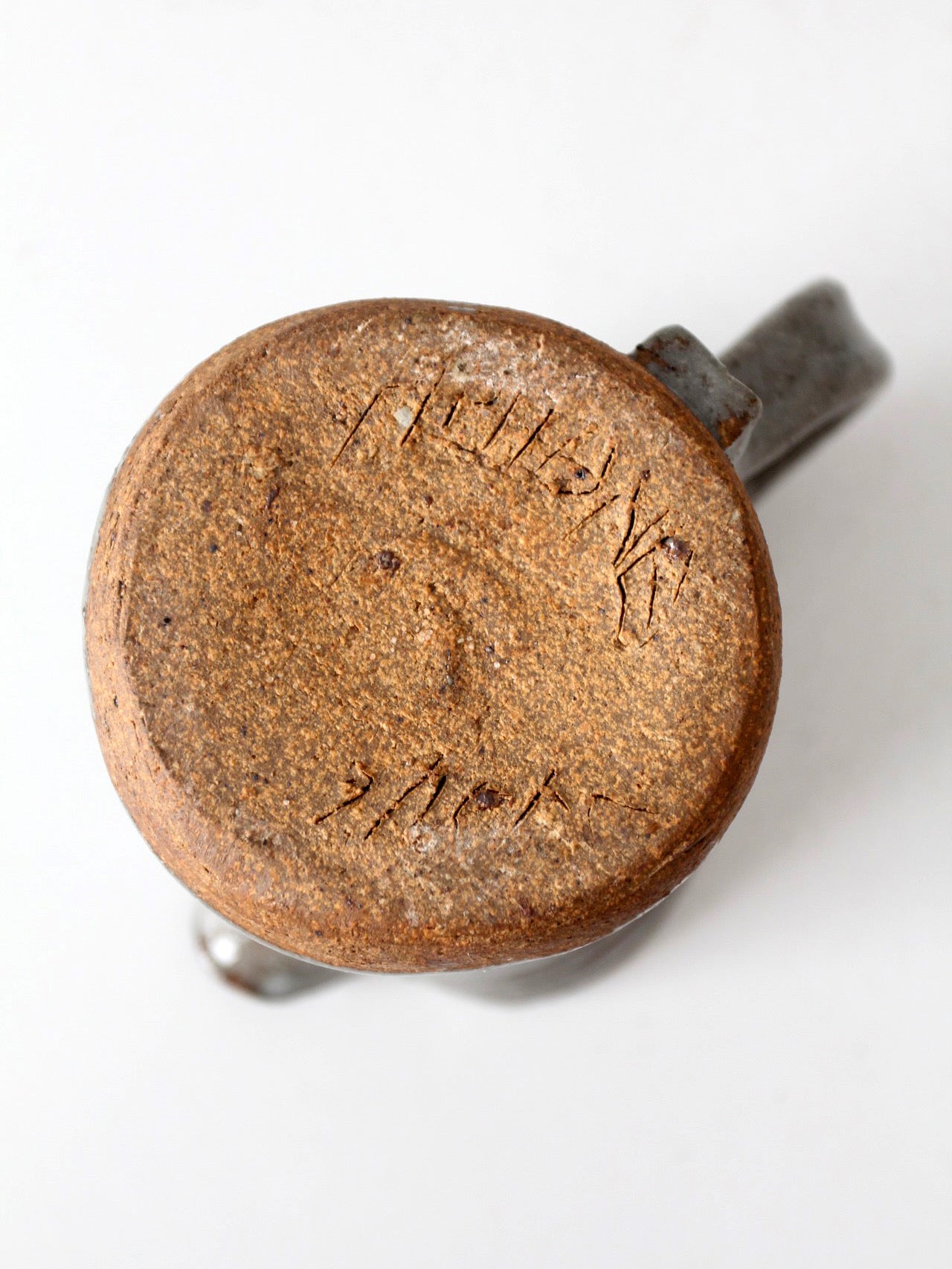 vintage handmade studio pottery pitcher