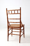 antique faux bamboo side chair
