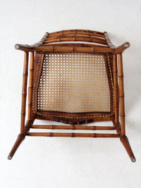antique faux bamboo side chair