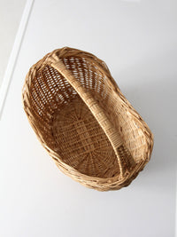 vintage wicker gathering basket
