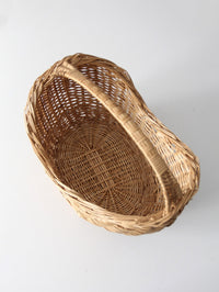 vintage wicker gathering basket