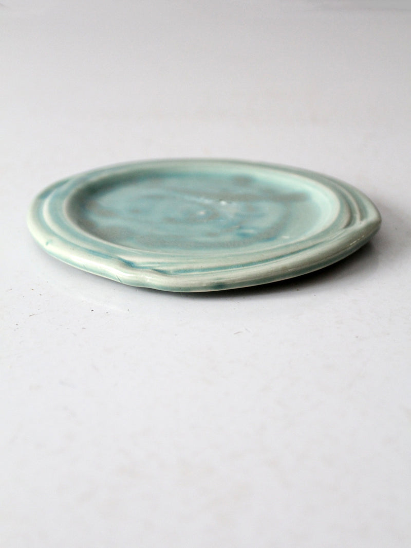 vintage studio pottery plate