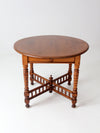 antique round accent table