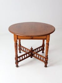 antique round accent table