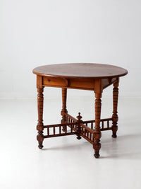 antique round accent table