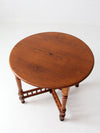 antique round accent table