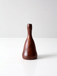 mid-century handmade wood bell