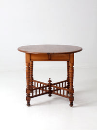 antique round accent table