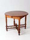 antique round accent table