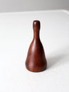 mid-century handmade wood bell