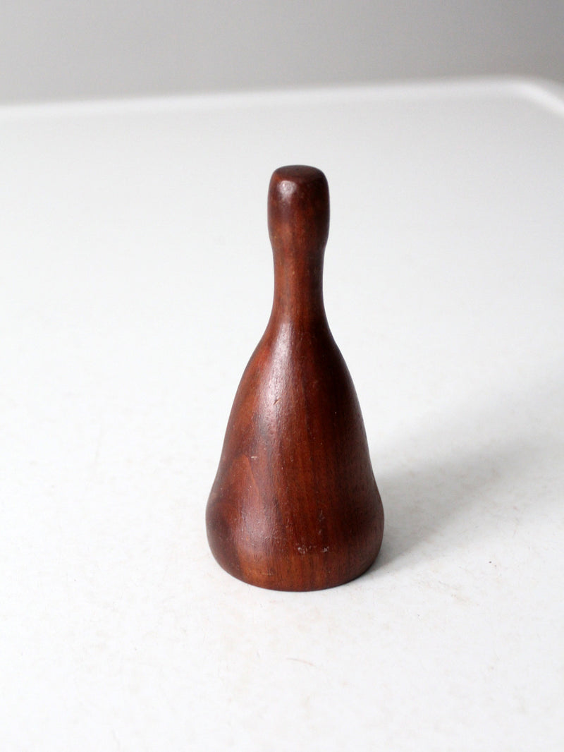 mid-century handmade wood bell