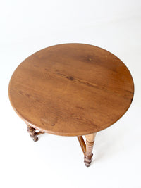 antique round accent table