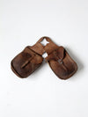 vintage leather horse saddle bags