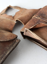vintage leather horse saddle bags