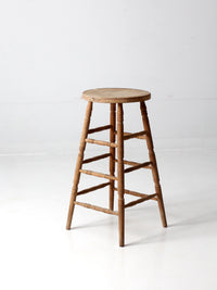 antique wooden stool