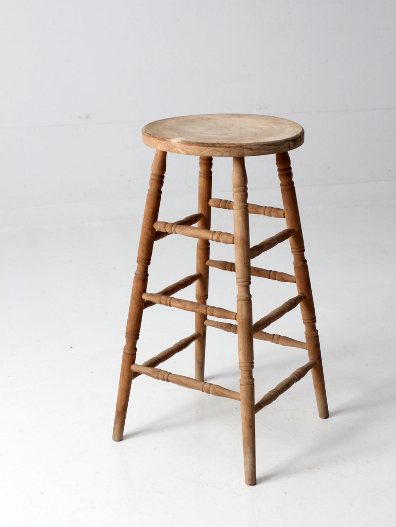 antique wooden stool