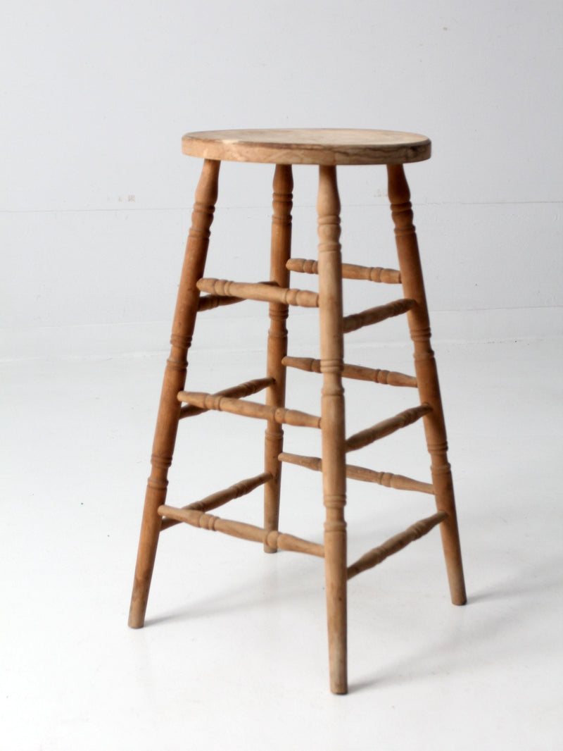 antique wooden stool