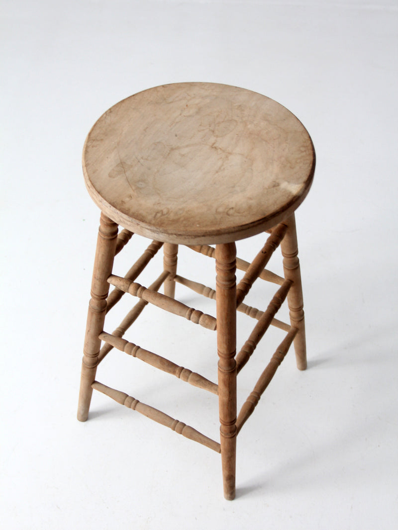antique wooden stool