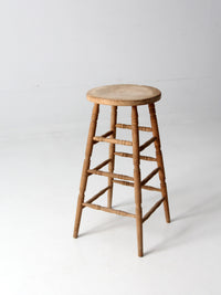 antique wooden stool