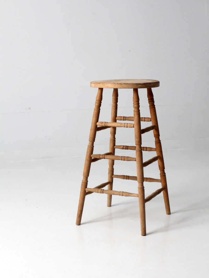 antique wooden stool