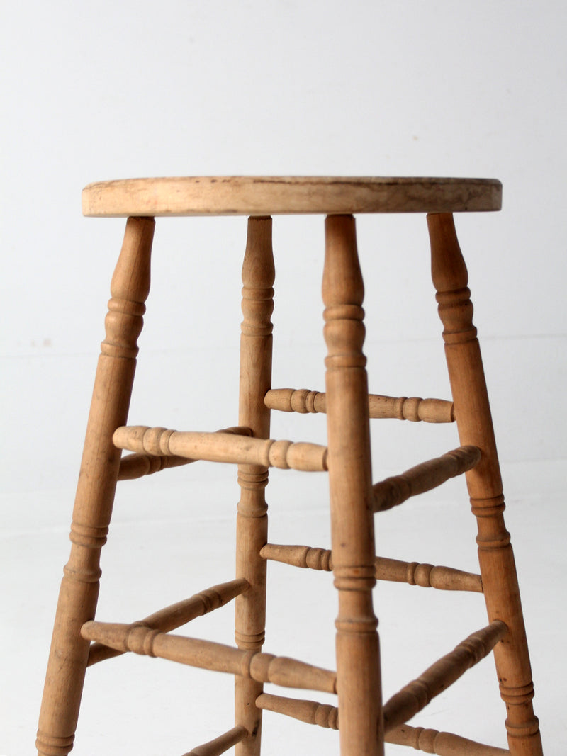 antique wooden stool