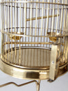 vintage brass bird cage with stand