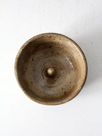 vintage studio pottery apple baker bowl