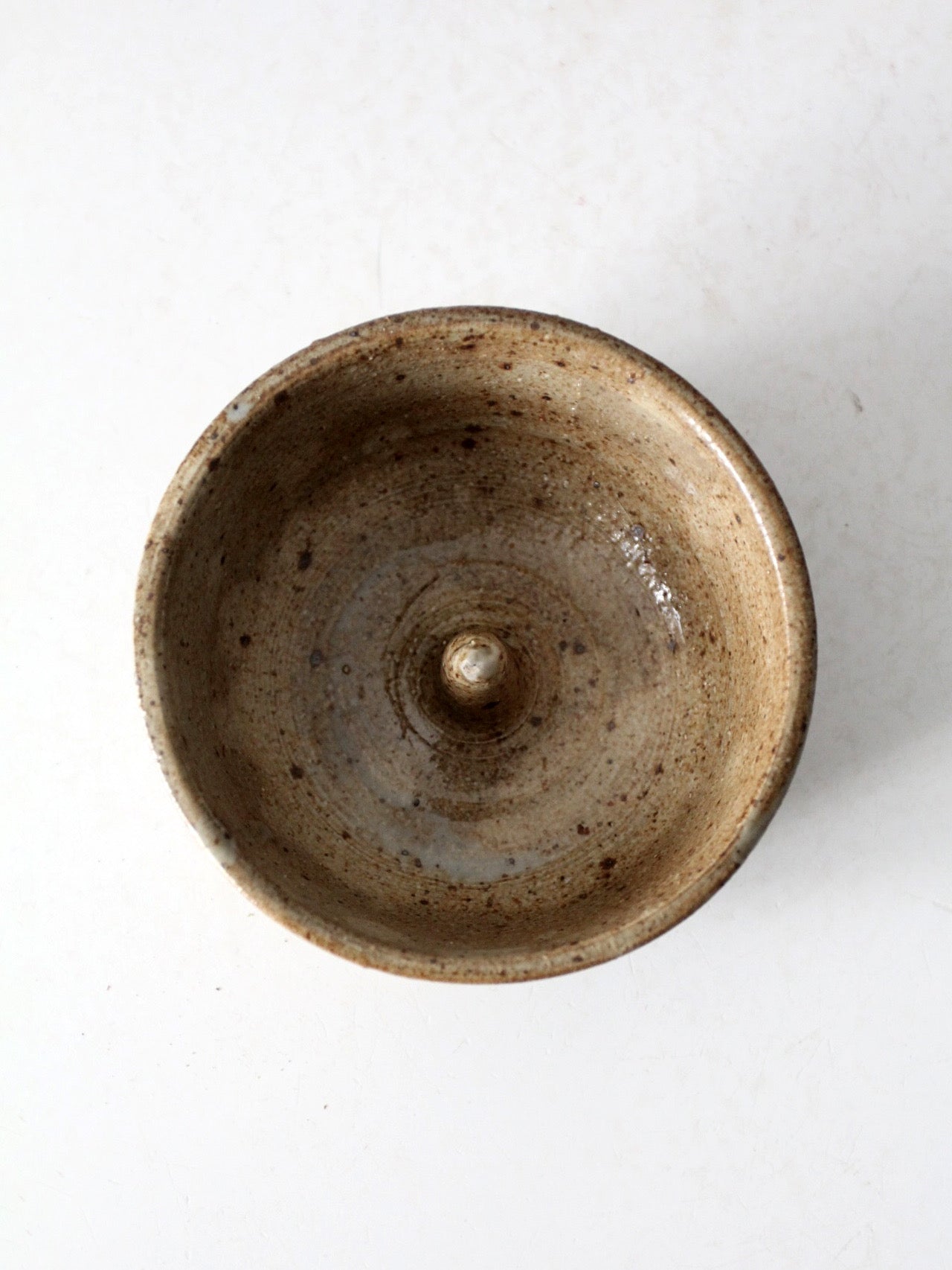 vintage studio pottery apple baker bowl