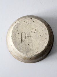 vintage studio pottery apple baker bowl