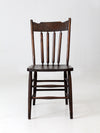 vintage cattail spindle back side chair