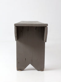 antique primitive Americana farmhouse bench