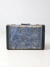 mid-century Vacationer blue suitcase