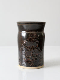 vintage studio pottery vase by Narra Smith Cox
