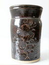 vintage studio pottery vase by Narra Smith Cox