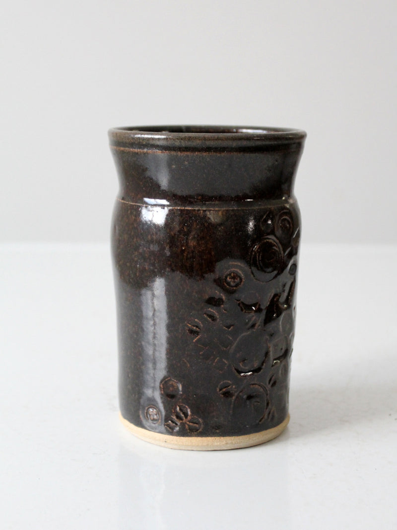 vintage studio pottery vase by Narra Smith Cox