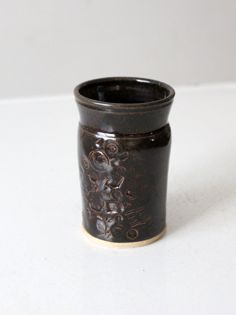 vintage studio pottery vase by Narra Smith Cox