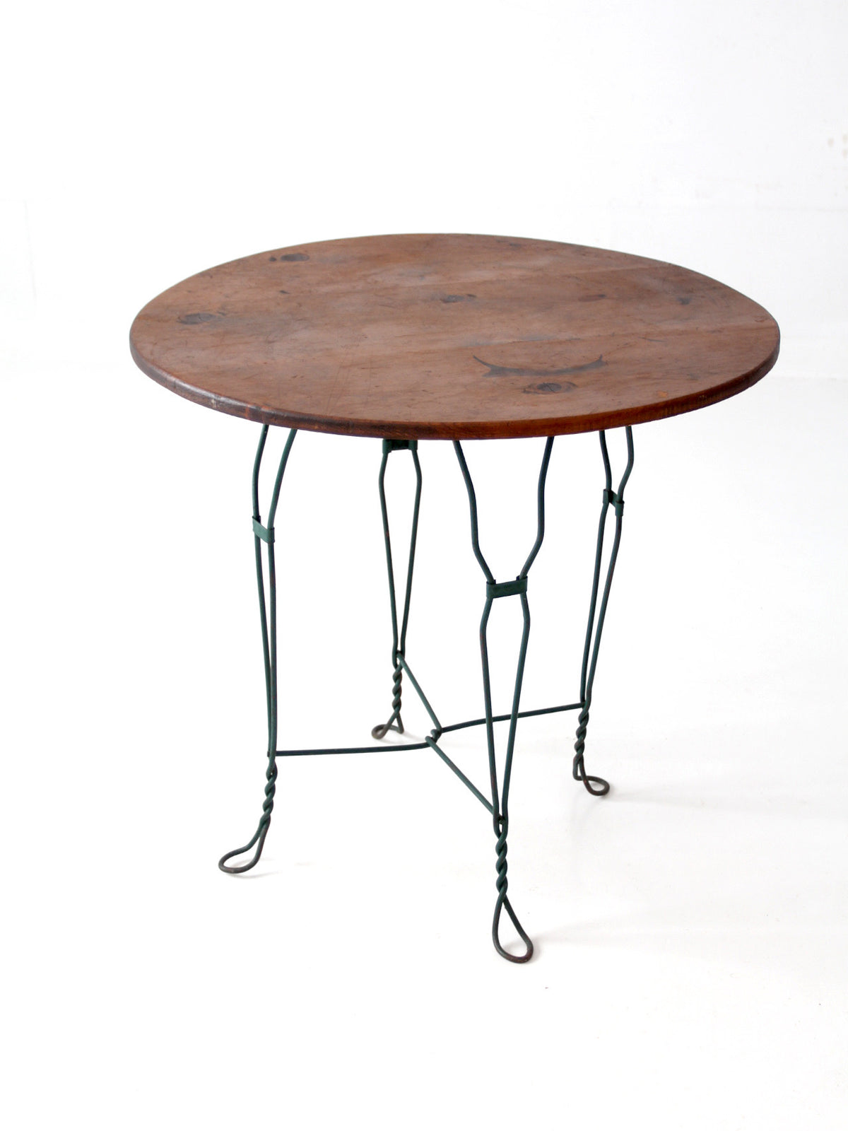 mid-century wrought iron bistro table