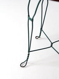 mid-century wrought iron bistro table