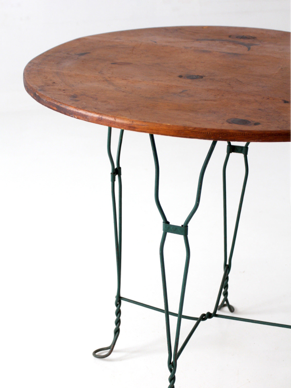 mid-century wrought iron bistro table