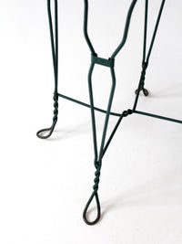 mid-century wrought iron bistro table