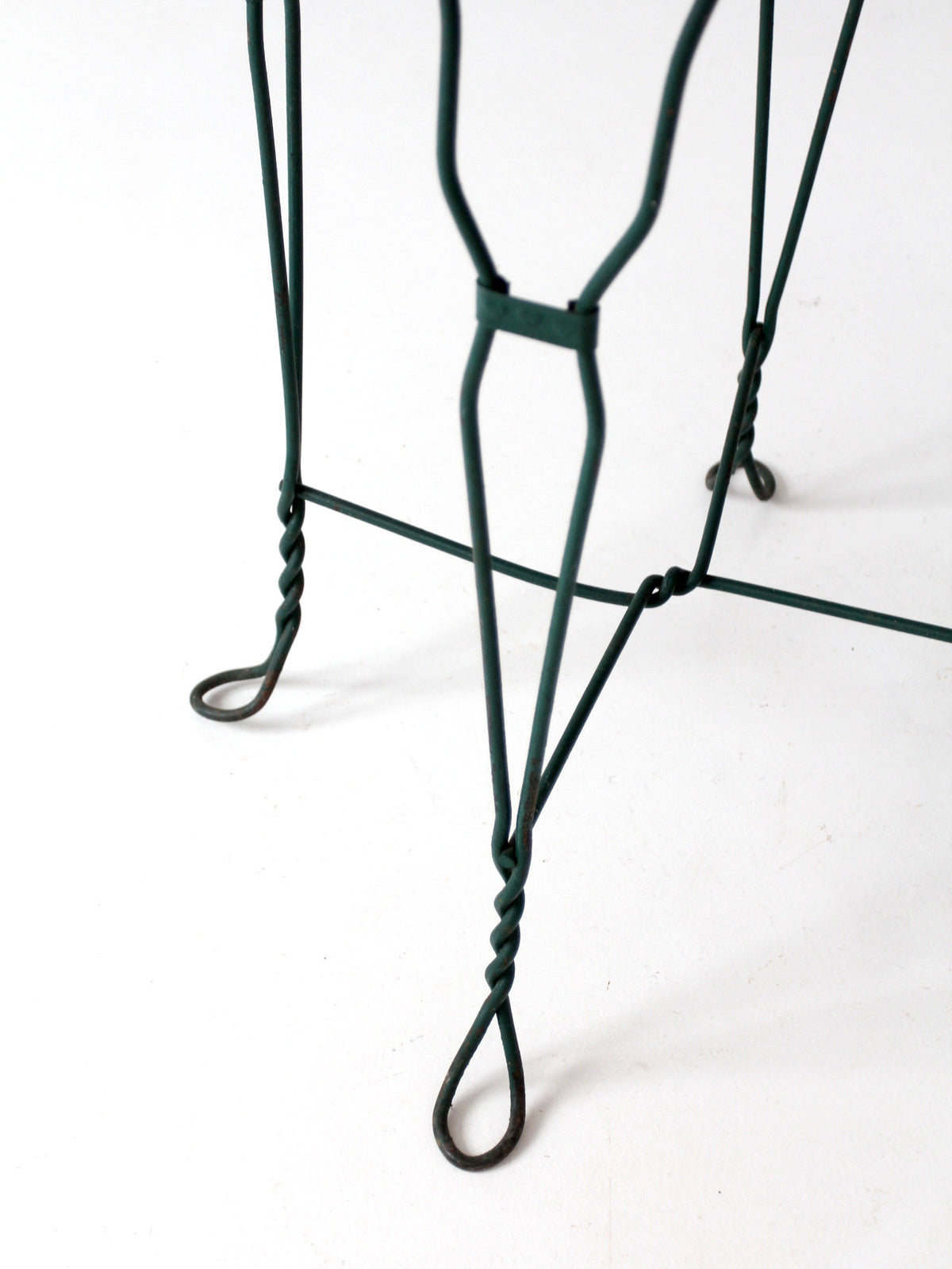 mid-century wrought iron bistro table